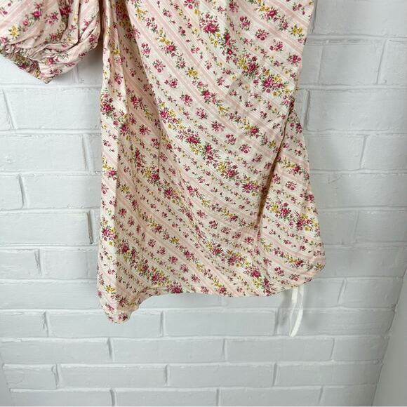 Petersyn Abigail One Shoulder Floral Print Cotton Top Size XS - Picture 6 of 14